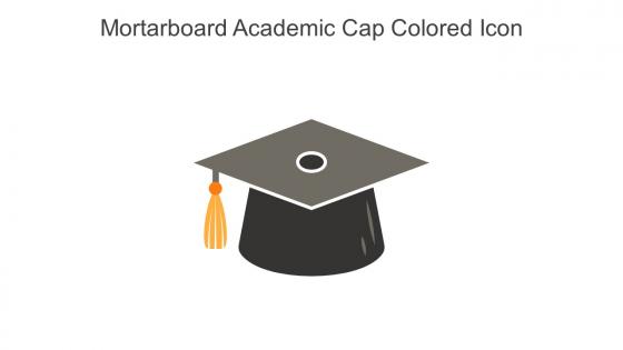Mortarboard Academic Cap Colored Icon In Powerpoint Pptx Png And Editable Eps Format