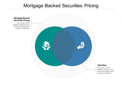 Mortgage backed securities pricing ppt powerpoint presentation ideas example cpb