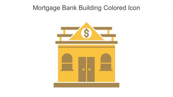 Mortgage Bank Building Colored Icon In Powerpoint Pptx Png And Editable Eps Format