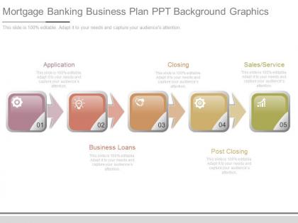 Mortgage banking business plan ppt background graphics