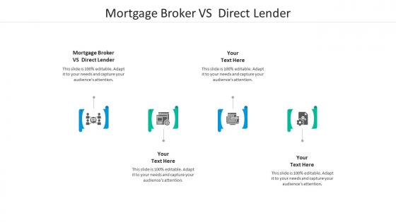 Mortgage broker vs direct lender ppt powerpoint presentation infographics diagrams cpb