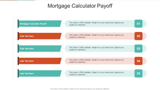 Mortgage Calculator Payoff In Powerpoint And Google Slides Cpb