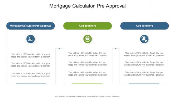 Mortgage Calculator Pre Approval In Powerpoint And Google Slides Cpb