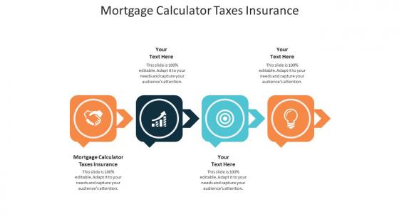 Mortgage calculator taxes insurance ppt powerpoint presentation file shapes cpb