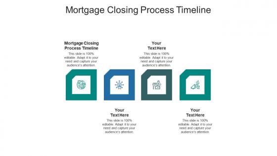 Mortgage closing process timeline ppt powerpoint presentation outline icons cpb