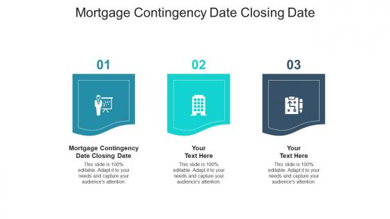 Mortgage contingency date closing date ppt powerpoint presentation slides examples cpb