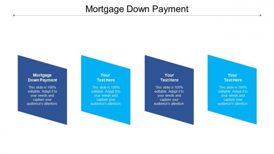 Mortgage down payment ppt powerpoint presentation gallery topics cpb