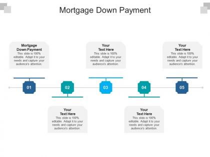 Mortgage down payment ppt powerpoint presentation styles inspiration cpb