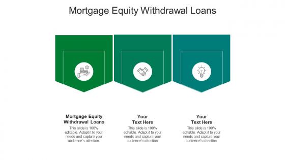 Mortgage equity withdrawal loans ppt powerpoint presentation professional portrait cpb