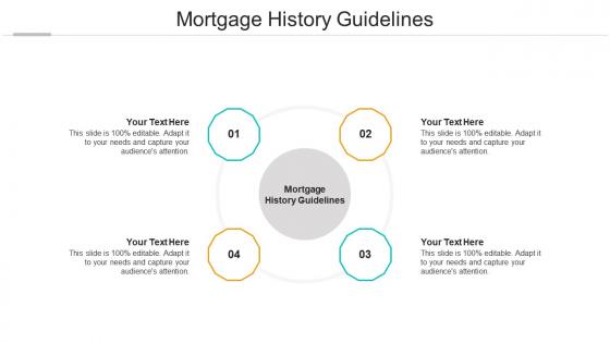 Mortgage history guidelines ppt powerpoint presentation styles background images cpb