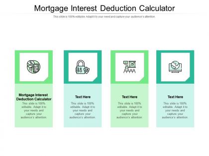 Mortgage interest deduction calculator ppt powerpoint presentation inspiration designs download cpb