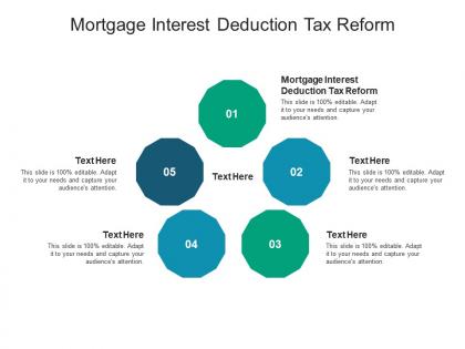 Mortgage interest deduction tax reform ppt powerpoint presentation show graphics cpb