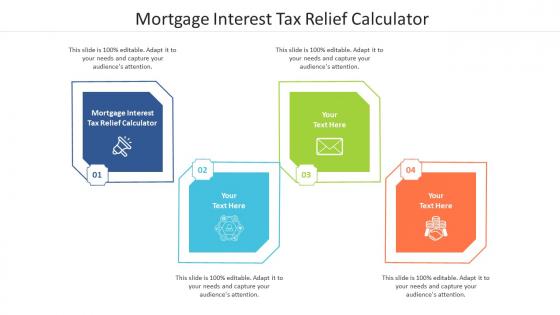Mortgage interest tax relief calculator ppt powerpoint presentation show vector cpb
