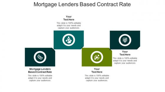 Mortgage lenders based contract rate ppt infographic template background image cpb