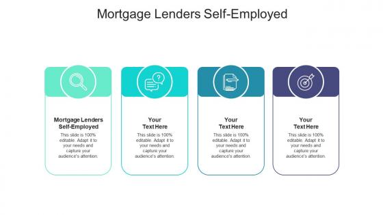 Mortgage lenders selfemployed cpb ppt powerpoint presentation outline ideas cpb