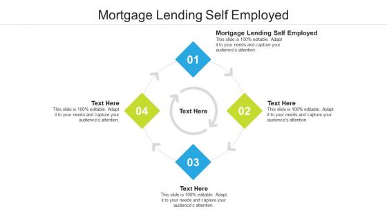 Mortgage lending self employed ppt powerpoint presentation summary slides cpb