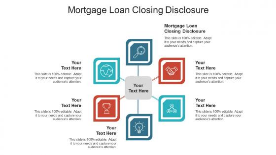 Mortgage loan closing disclosure ppt powerpoint presentation portfolio themes cpb