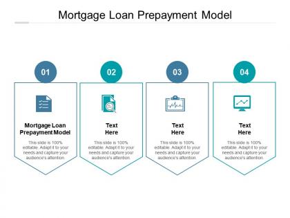 Mortgage loan prepayment model ppt powerpoint presentation model styles cpb