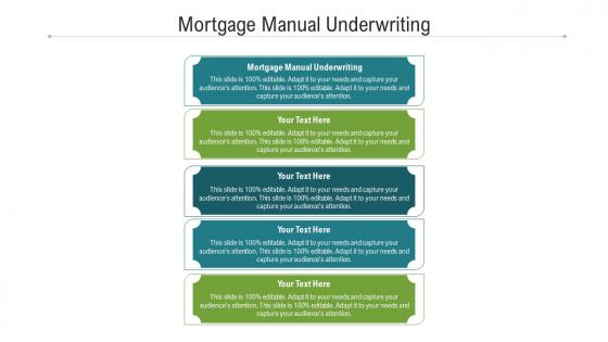 Mortgage manual underwriting ppt powerpoint presentation slide download cpb