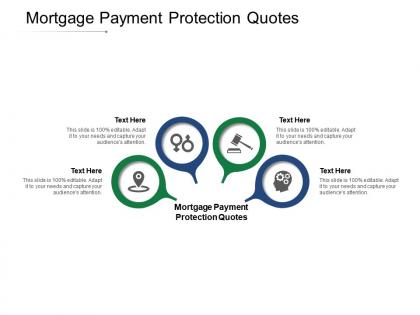 Mortgage payment protection quotes ppt powerpoint presentation gallery format cpb