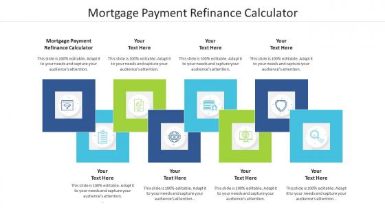 Mortgage payment refinance calculator ppt powerpoint presentation show model cpb