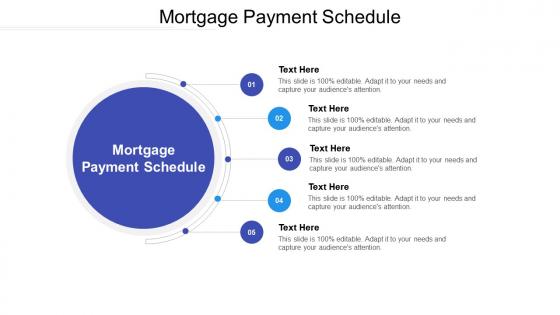 Mortgage payment schedule ppt powerpoint presentation layouts tips cpb