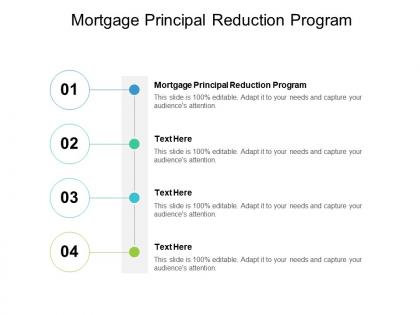 Mortgage principal reduction program ppt powerpoint presentation layouts samples cpb