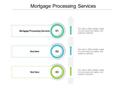 Mortgage processing services ppt powerpoint presentation professional icons cpb