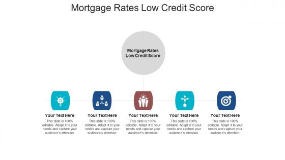 Mortgage rates low credit score ppt powerpoint presentation slides graphics cpb