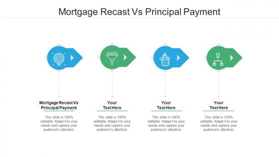 Mortgage recast vs principal payment ppt powerpoint presentation model slides cpb