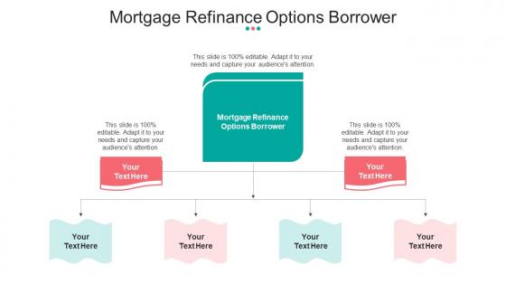 Mortgage Refinance Options Borrower Ppt Powerpoint Presentation Pictures Templates Cpb
