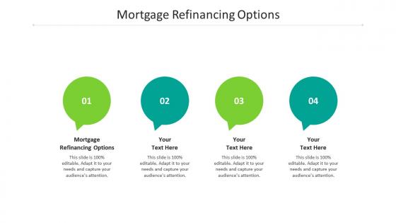 Mortgage refinancing options ppt powerpoint presentation pictures example file cpb