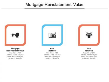 Mortgage reinstatement value ppt powerpoint presentation show example file cpb