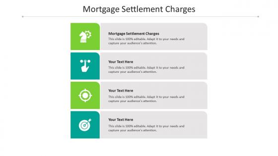 Mortgage settlement charges ppt powerpoint presentation show icons cpb