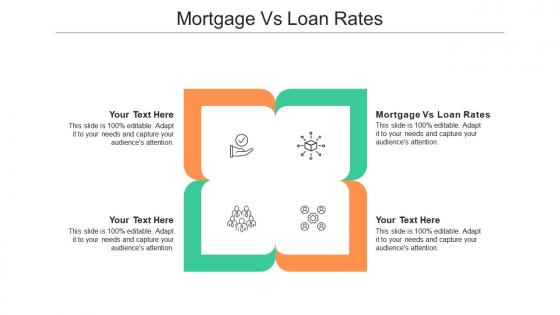 Mortgage vs loan rates ppt powerpoint presentation portfolio vector cpb