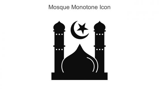 Mosque Monotone Icon In Powerpoint Pptx Png And Editable Eps Format