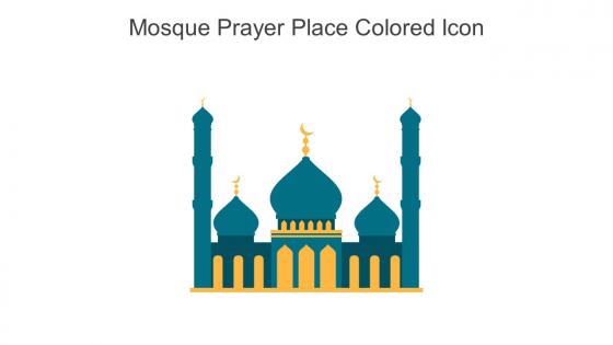 Mosque Prayer Place Colored Icon In Powerpoint Pptx Png And Editable Eps Format