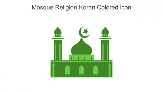 Mosque Religion Koran Colored Icon In Powerpoint Pptx Png And Editable Eps Format