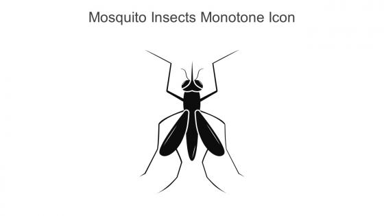 Mosquito Insects Monotone Icon In Powerpoint Pptx Png And Editable Eps Format