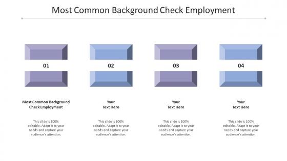 Most common background check employment ppt powerpoint presentation styles cpb