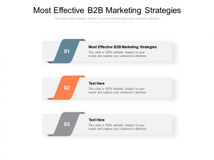 Most effective b2b marketing strategies ppt powerpoint presentation ideas portrait cpb