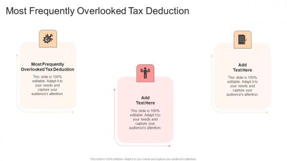 Most Frequently Overlooked Tax Deduction In Powerpoint And Google Slides Cpb