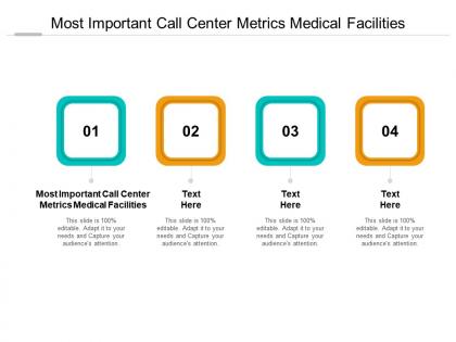 Most important call center metrics medical facilities ppt powerpoint presentation slides sample cpb