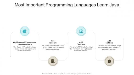 Most Important Programming Languages Learn Java In Powerpoint And Google Slides Cpb