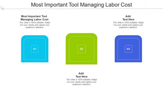 Most Important Tool Managing Labor Cost Ppt Powerpoint Presentation Visual Aids Cpb