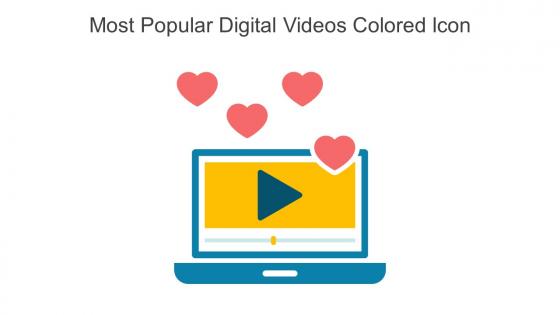 Most Popular Digital Videos Colored Icon In Powerpoint Pptx Png And Editable Eps Format