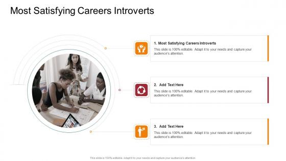 Most Satisfying Careers Introverts In Powerpoint And Google Slides Cpb