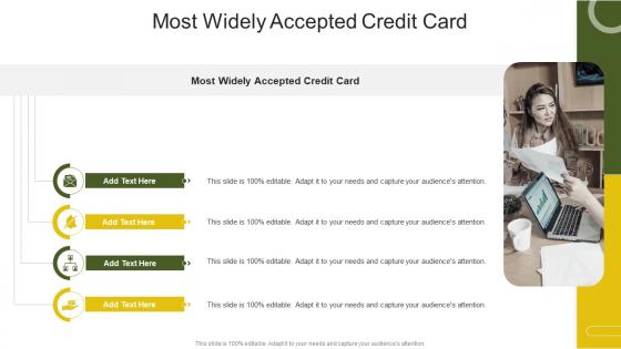 Most Widely Accepted Credit Card In Powerpoint And Google Slides Cpb