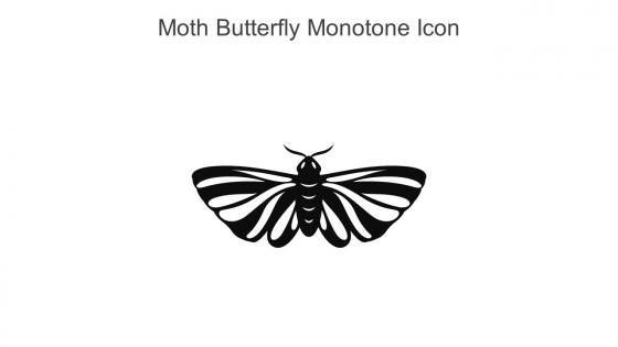 Moth Butterfly Monotone Icon In Powerpoint Pptx Png And Editable Eps Format