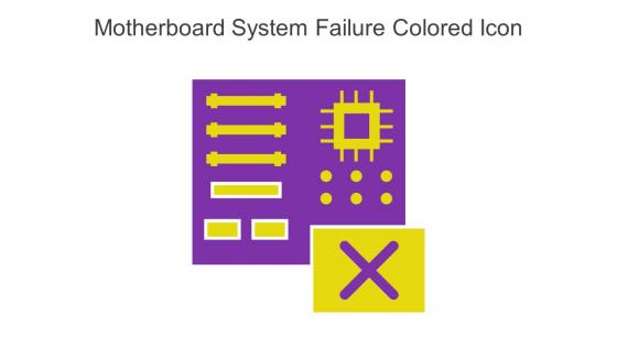 Motherboard System Failure Colored Icon In Powerpoint Pptx Png And Editable Eps Format